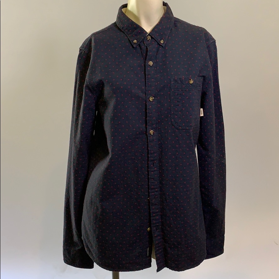 Vans Button Up Dress Shirt Size S